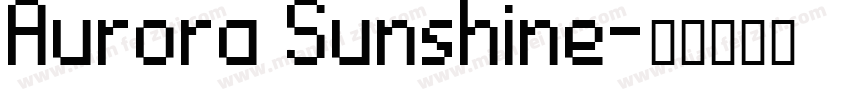 Aurora Sunshine字体转换